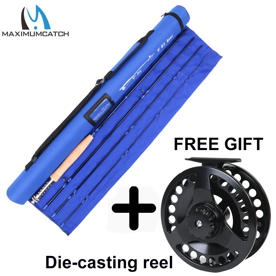 

Free shipping 9ft 5wt 4pcs with V-Pro 30T+40T SK carbon fiber Fly fishing rod Cordura tube Half-well FAST ACTION Fly rod