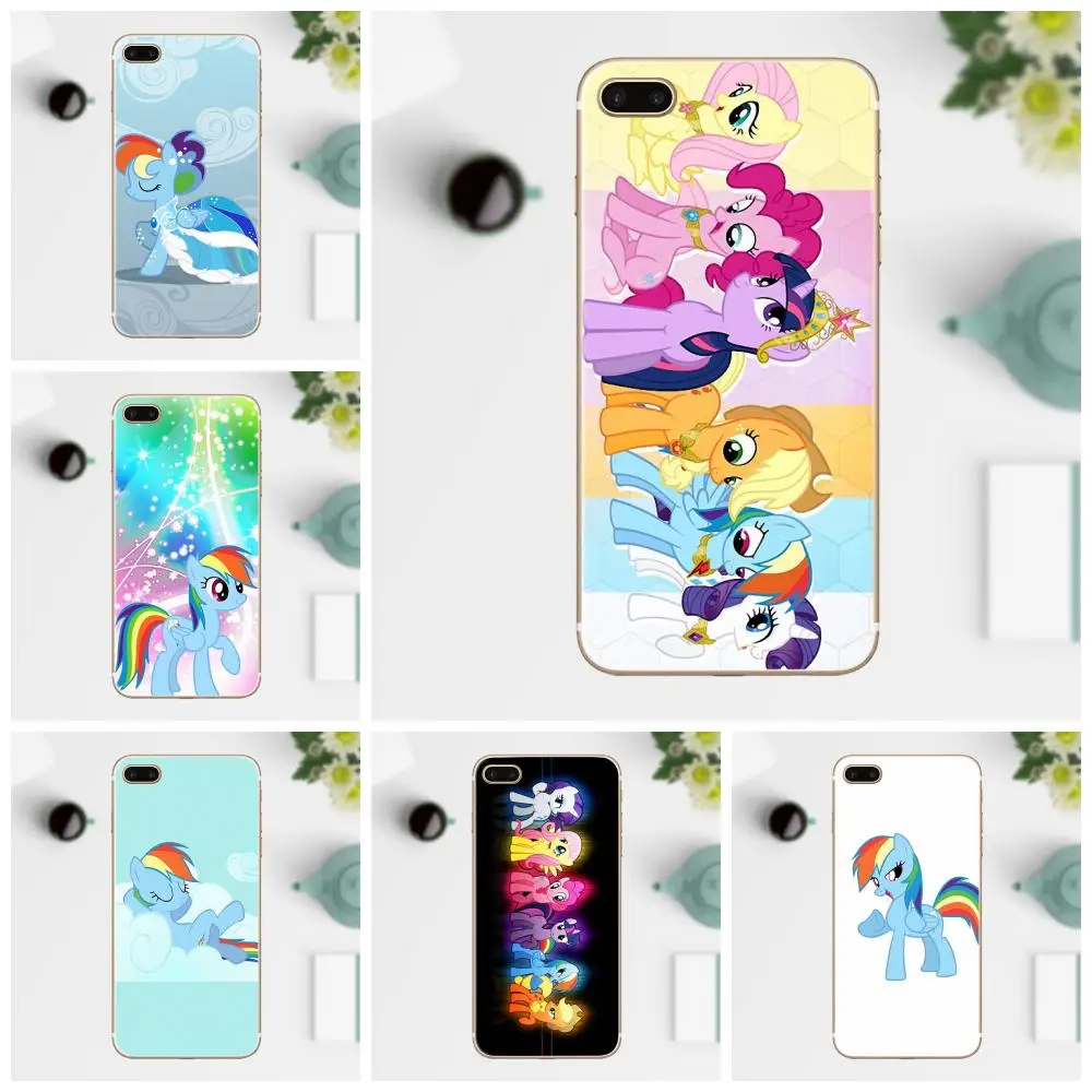 

Soft Cell Phone Case Cover Little Pony Rainbow Dash For Huawei G7 G8 Honor 5A 5C 5X 6 6X 7 8 V8 Mate 8 9 P7 P8 P9 P10 Lite Plus