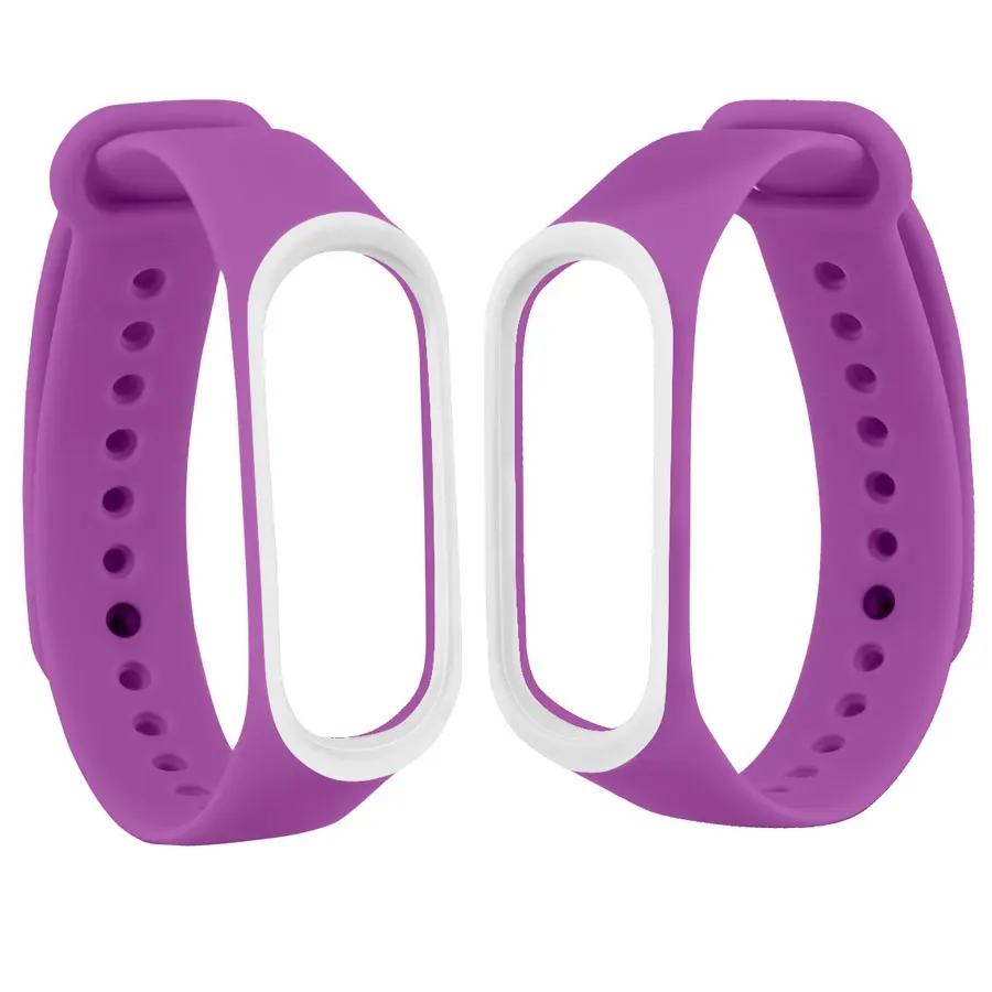 Двойной Цветной ремешок для mi Band 3 4 смарт-браслет аксессуары для Xiao mi Band 3 4 смарт-браслет ремешок для mi band 3/4 - Цвет: a605a14