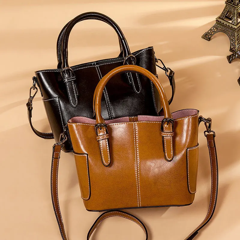 

Genuine Leather Woman Package 2019 Single Shoulder Portable Cowhide