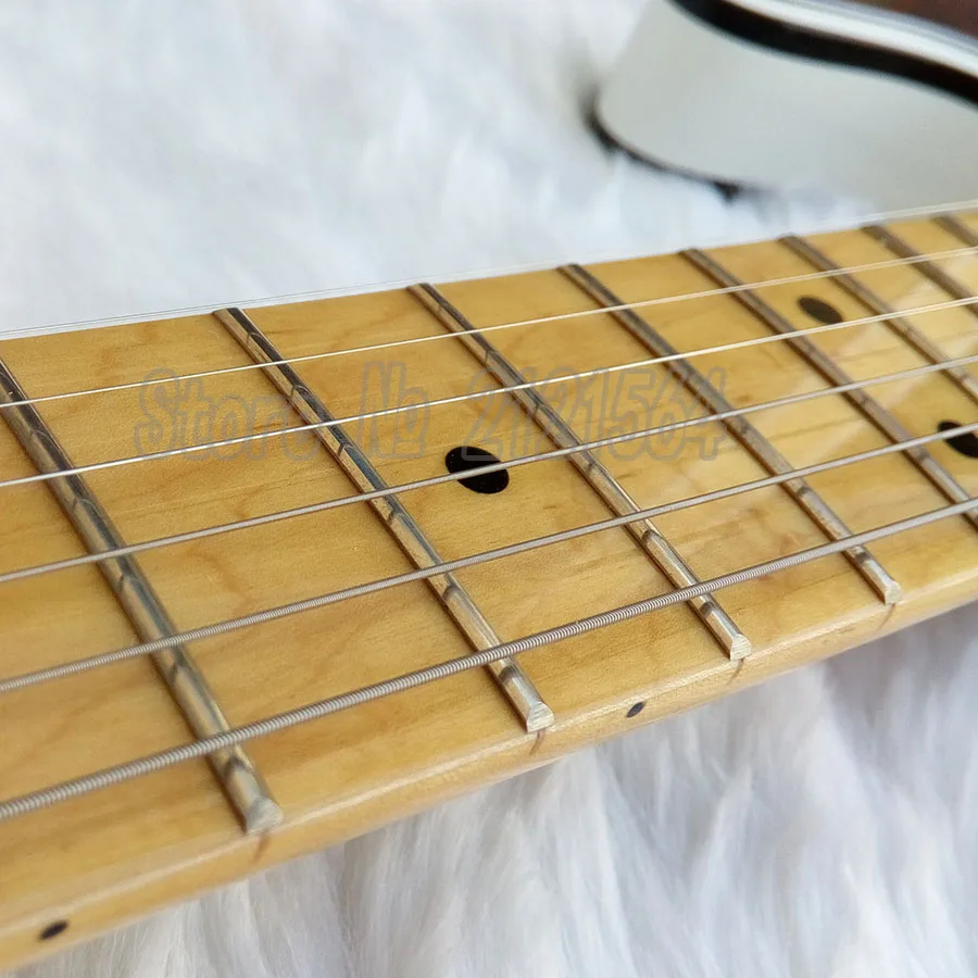 New Electric Guitar TL white body Black binding Maple Fretboard Chinese Custom Shop high quality New Electric Guitar TL white body Black binding Maple Fretboard Chinese Custom Shop high quality