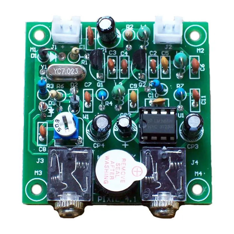 

Radio 40M CW Shortwave Transmitter Receiver Version 4.1 7.023-7.026MHz QRP Pixie Kits DIY with Buzzer Transceiver