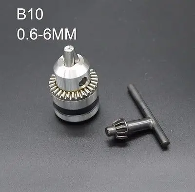 Мини-Электрический патрон 0,6-6 мм B10 крепление шпиля токарный патрон DIY аксессуары для токарный мини-станок