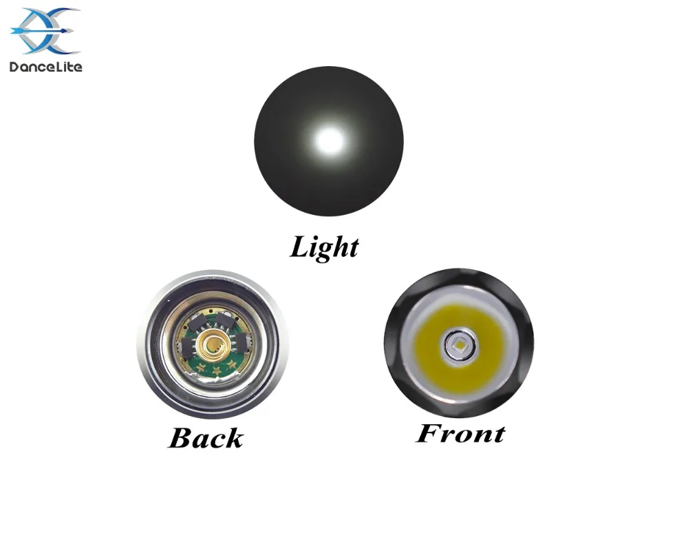 DanceLite C8 XP-L Hi V3 6500K светодиодный s AMC7135 драйвер, DTP медная пластина, мощный светодиодный фонарик