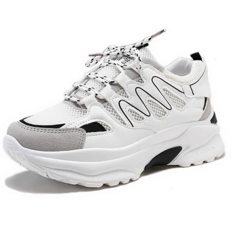 

2019 Summer Fashion Women Sneakers Breathable Mesh Women Casual Shoes Female Fashion Sneaker Vulcanize Shoes Lace Up Footwears