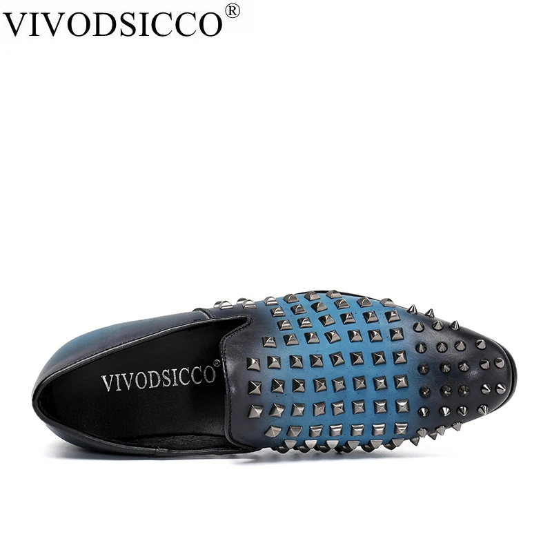 VIVODSICCO/модные мужские лоферы из натуральной кожи Zapatillas Superstar Повседневные на