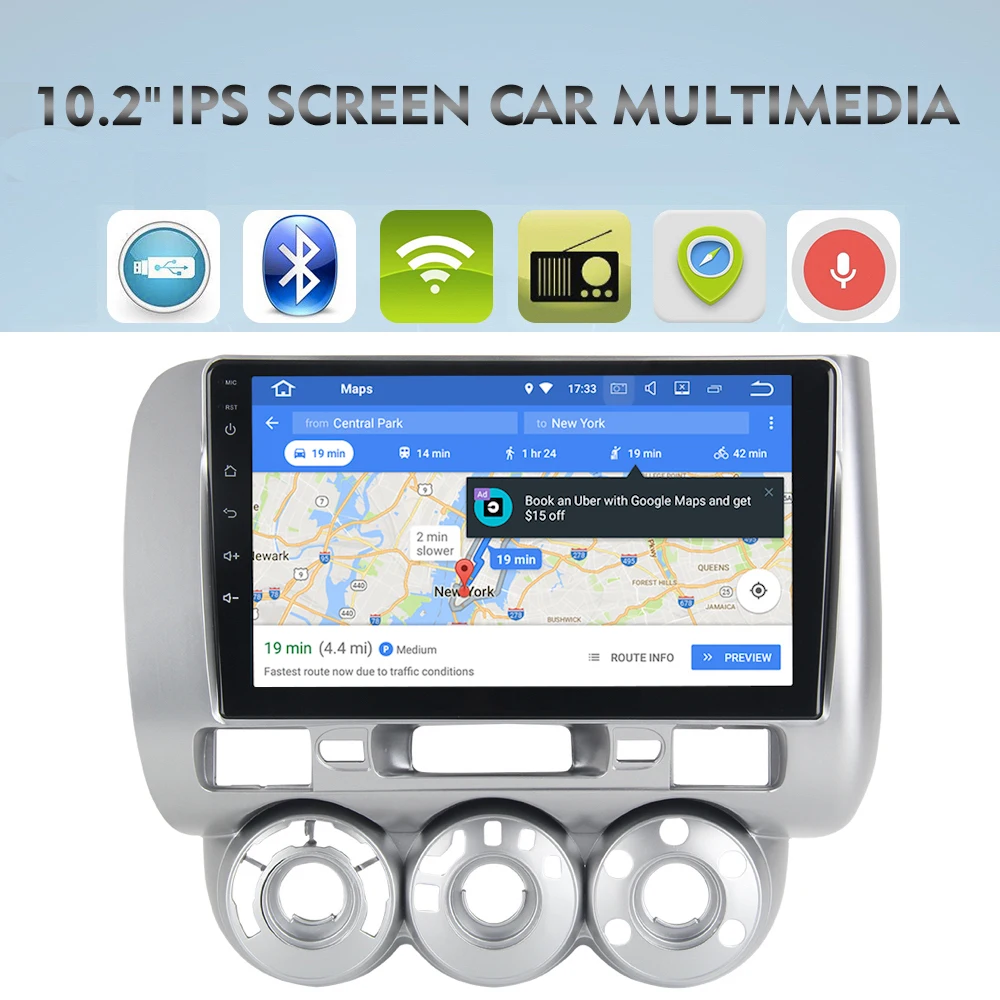 Sale 1 Din Car Radio Tape for Honda Jazz Fit Multimedia 2002 2003 2004 2005 2006 2007 2008 Android 9.0 9" IPS Screen Bluetooth RDS 1 Sale 1 Din Car Radio Tape for Honda Jazz Fit Multimedia 2002 2003 2004 2005 2006 2007 2008 Android 9.0 9" IPS Screen Bluetooth RDS 1