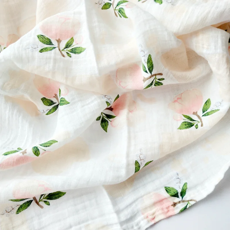 115*115cm Muslin Cotton Newborns Swaddle Baby Sleeping Blanket Infant