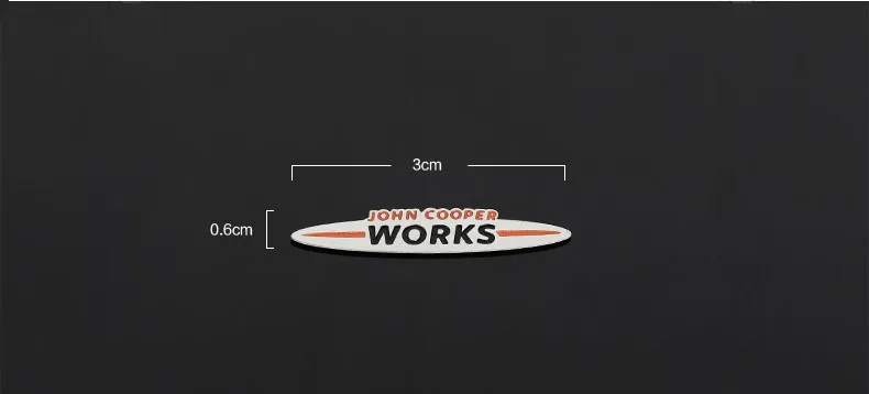 Metal Mini JCW Stickers Emblems Interior Car Stickers for Mini Cooper Countryman JCW F56 R56 Accessories Car-styling (15)