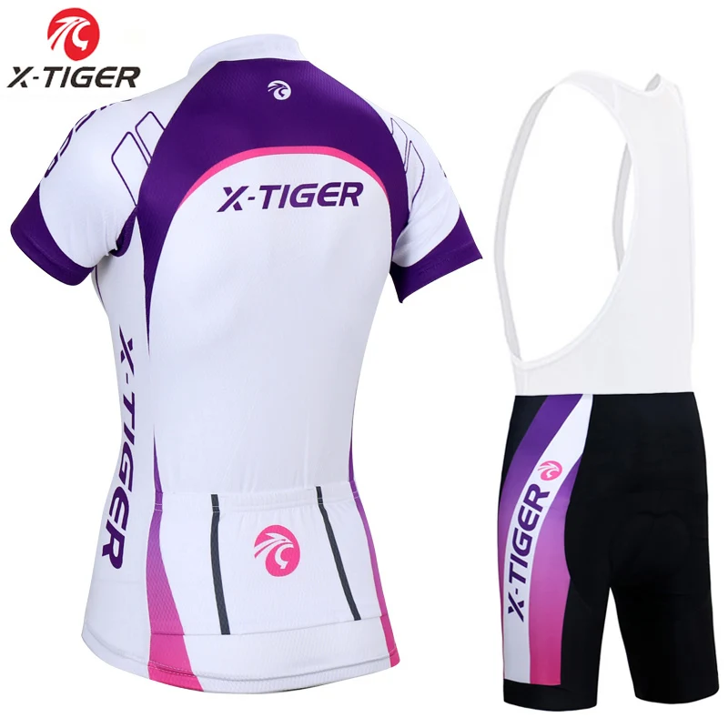 X-Tiger Pro женский летний комплект для велоспорта быстросохнущие гонки на велосипедах велосипедные костюмы дышащая одежда для велоспорта с длинным рукавом Джерси