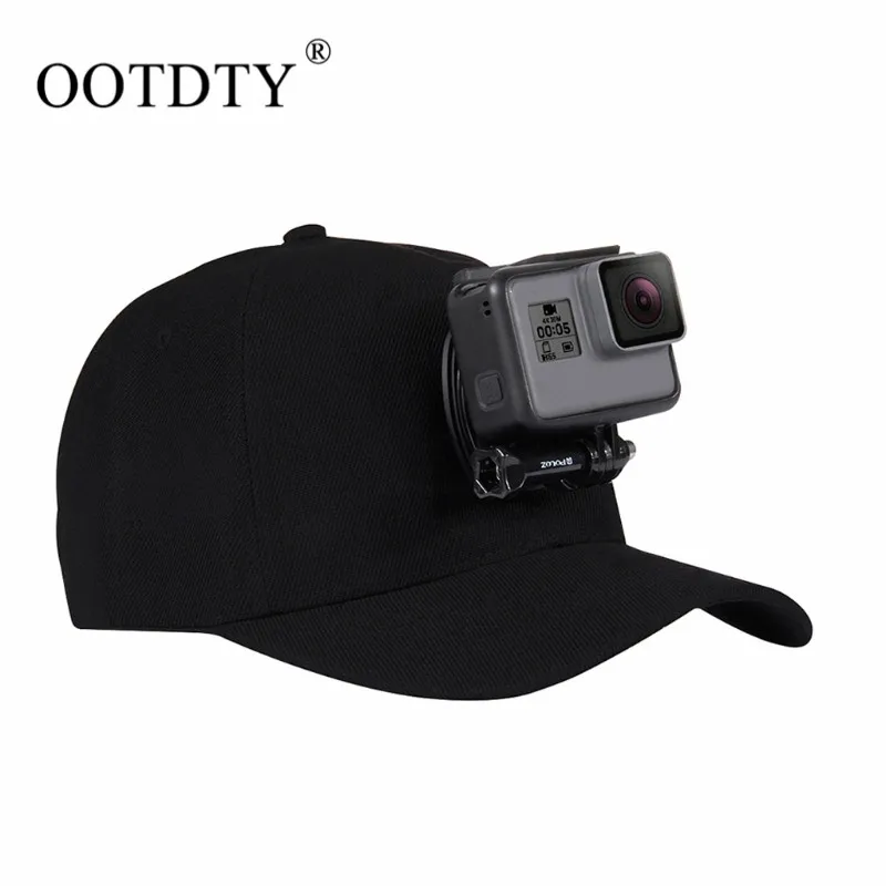 1 set Sports Camera Hat For Gopro Accessories Adjustable Cap With
