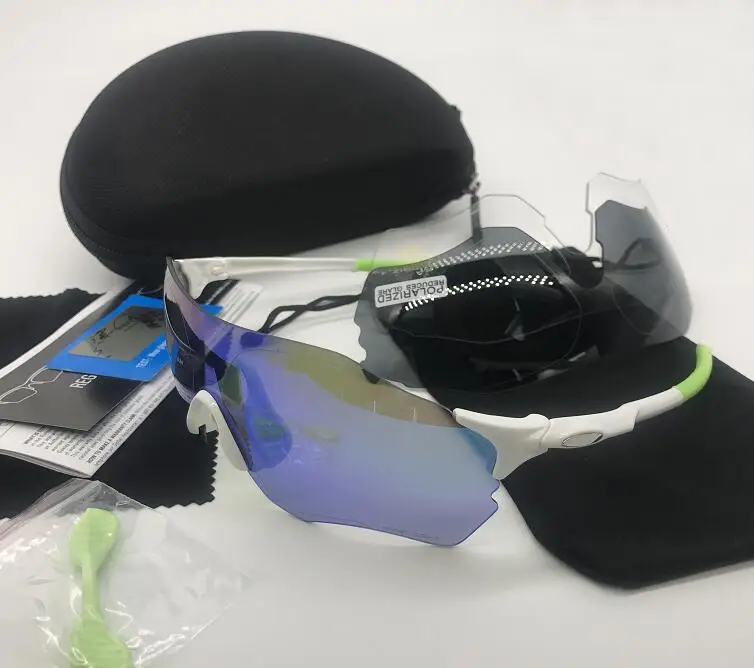 Polarized 3 lens Велосипедные солнцезащитные очки, поляризационные, 3 линзы, велосипедные очки, UV400, для спорта, бега, езды, mtb, очки для горного велосипеда, очки для мужчин и женщин - Цвет: Polarized 3 lens