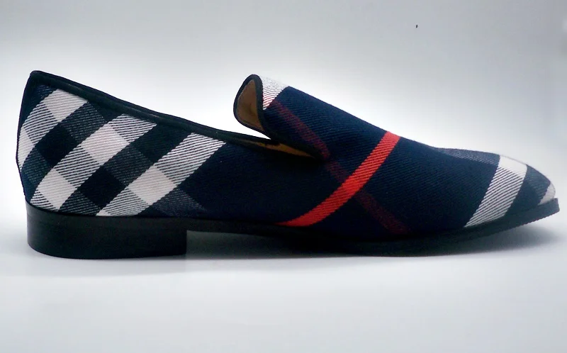 LTTL/разноцветные клетчатые парусиновые туфли; высококачественные мужские лоферы с квадратным носком без шнуровки; летние модные мужские туфли размера плюс; повседневная обувь на плоской подошве
