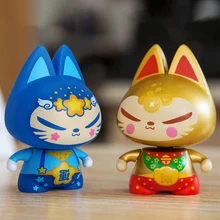 CHSKY авто аксессуары милый кот приборной панели автомобиля игрушки Lucky Cat ПВХ Авто аксессуары автомобиль орнамент модные украшения подарки 4 дюйм(ов