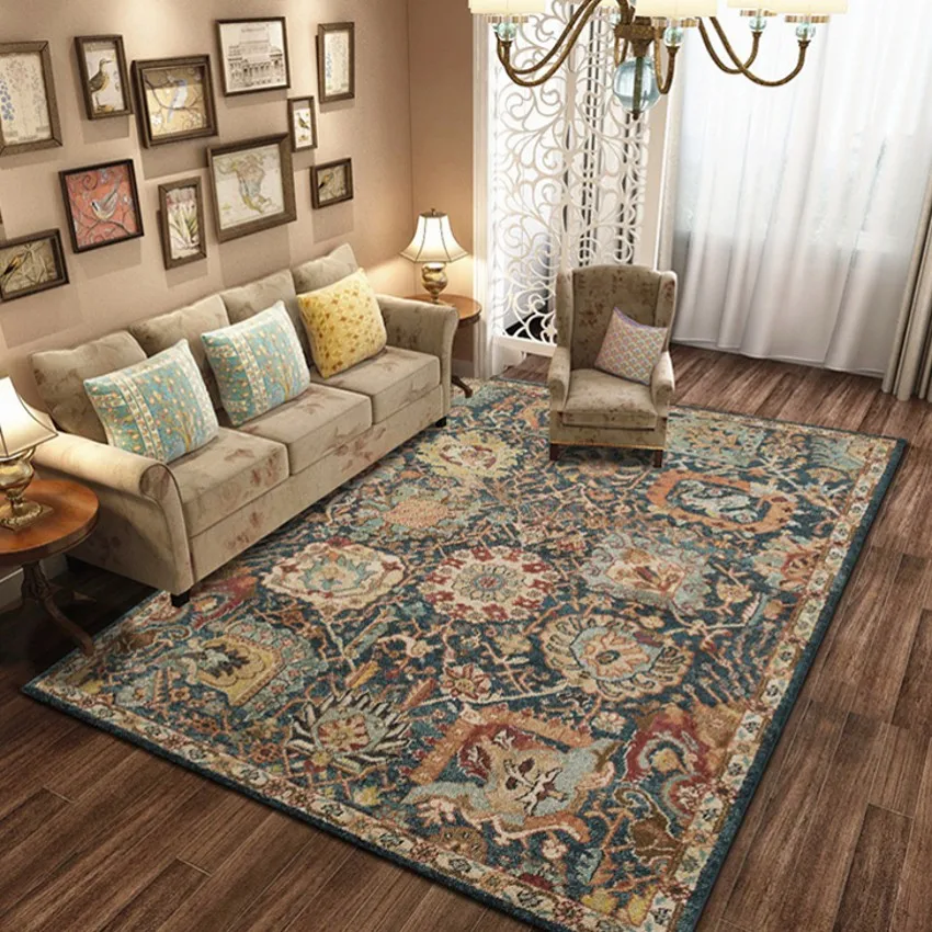 

Classical American style big size living room carpet , retro office meeting room carpet, thicken home decoration carpet