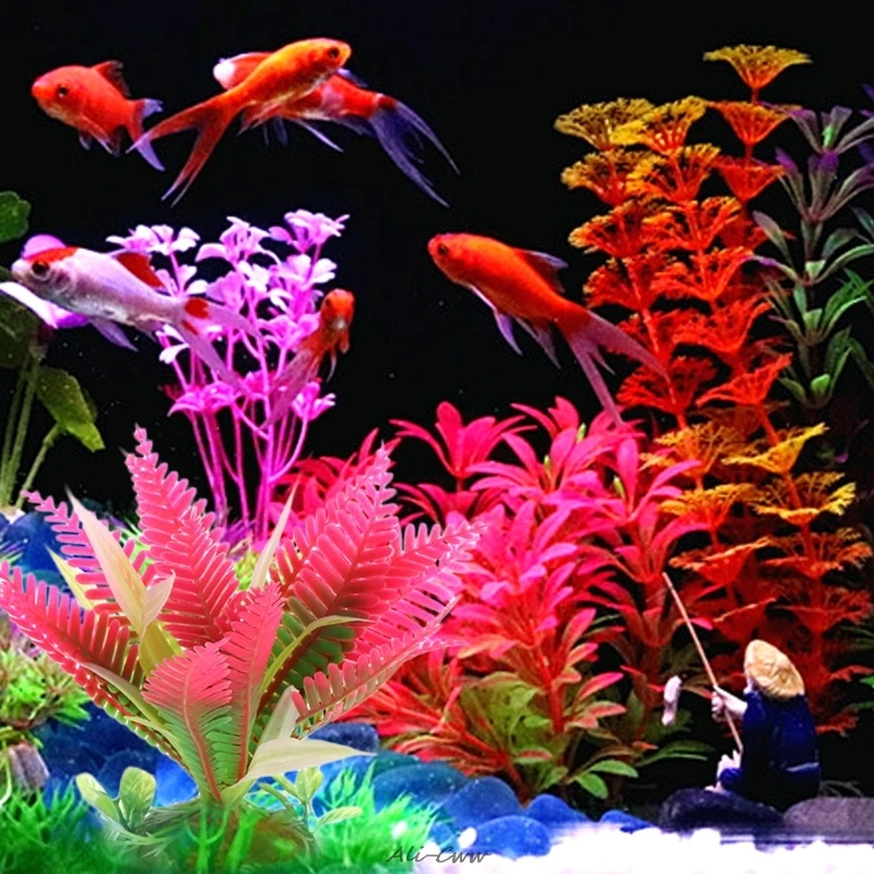 New Christmas Flower Water Plant Grass For Aquarium Fish Tank Landscape Decoration M09
