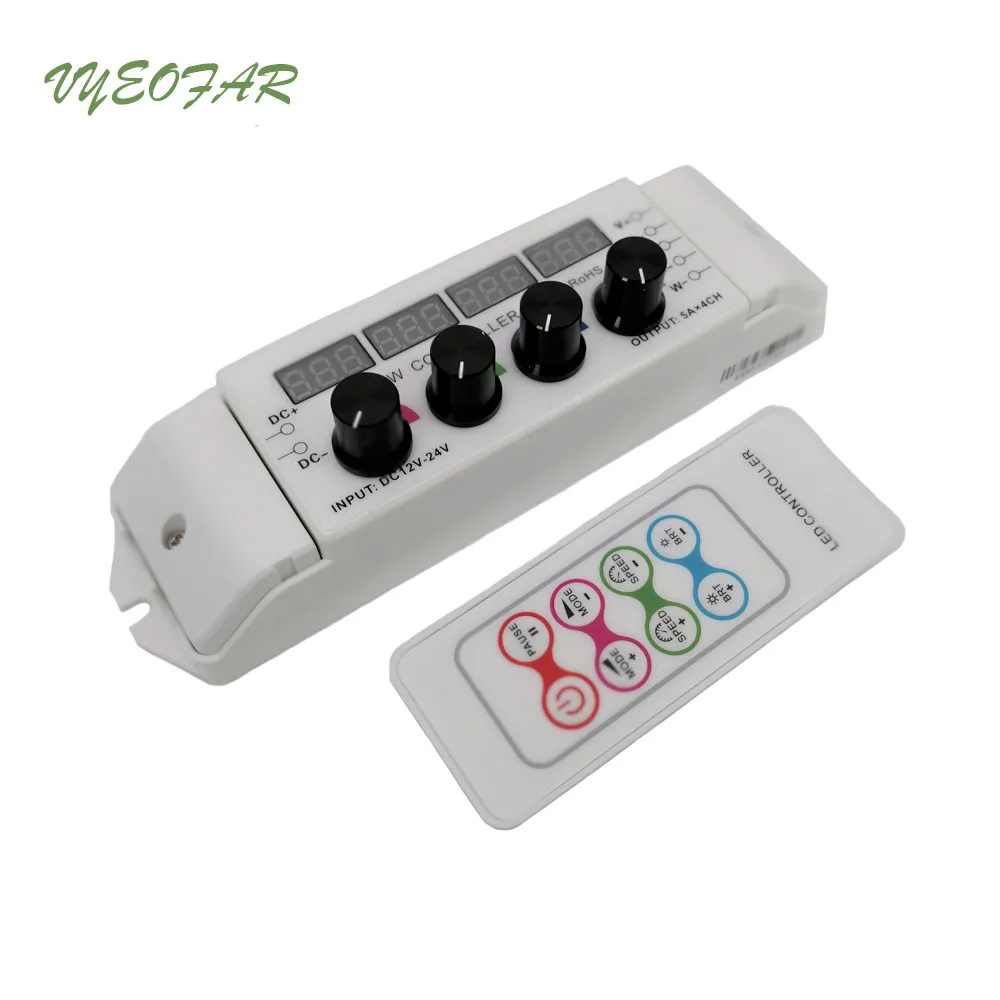 Новый светодиодный RGB/RGBW светодиодные ленты контроллер 5A * 4CH 20A Выход мульти
