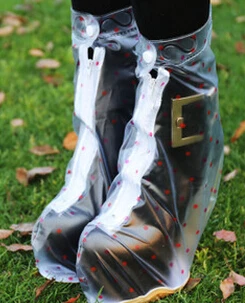 Женские Многоразовые водонепроницаемые непромокаемые противоскользящие водонепроницаемые пылезащитные дышащие туфли женские туфли на высоком каблуке - Цвет: Transparent M