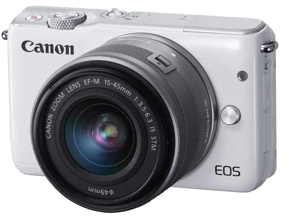 Canon M10 цифровая камера EF-M15-45 IS STM объектив Комплект для Canon EOS M10 беззеркальная цифровая камера - Цвет: Белый