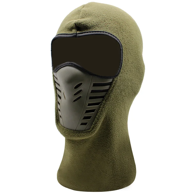 Наружная Спортивная мотоциклетная маска для лица, Балаклавы, зимняя теплая маска для лица на шею, Лыжный велосипед, ветрозащитная велосипедная маска для лица - Цвет: Green Facek Mask