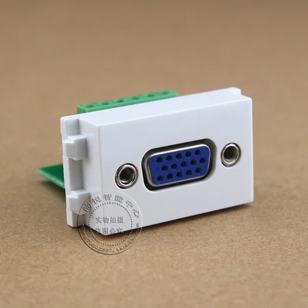 

128 Type 15 Hole VGA Computer Projector Socket Module Connector Outlet Adapter