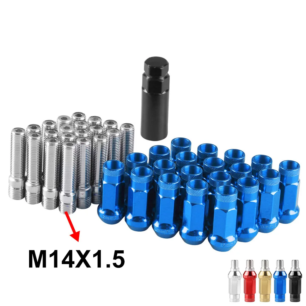 

M14x1.5 STUD CONVERSION KIT WITH 20 RACING STUDS AND 20 RACING LUG NUTS