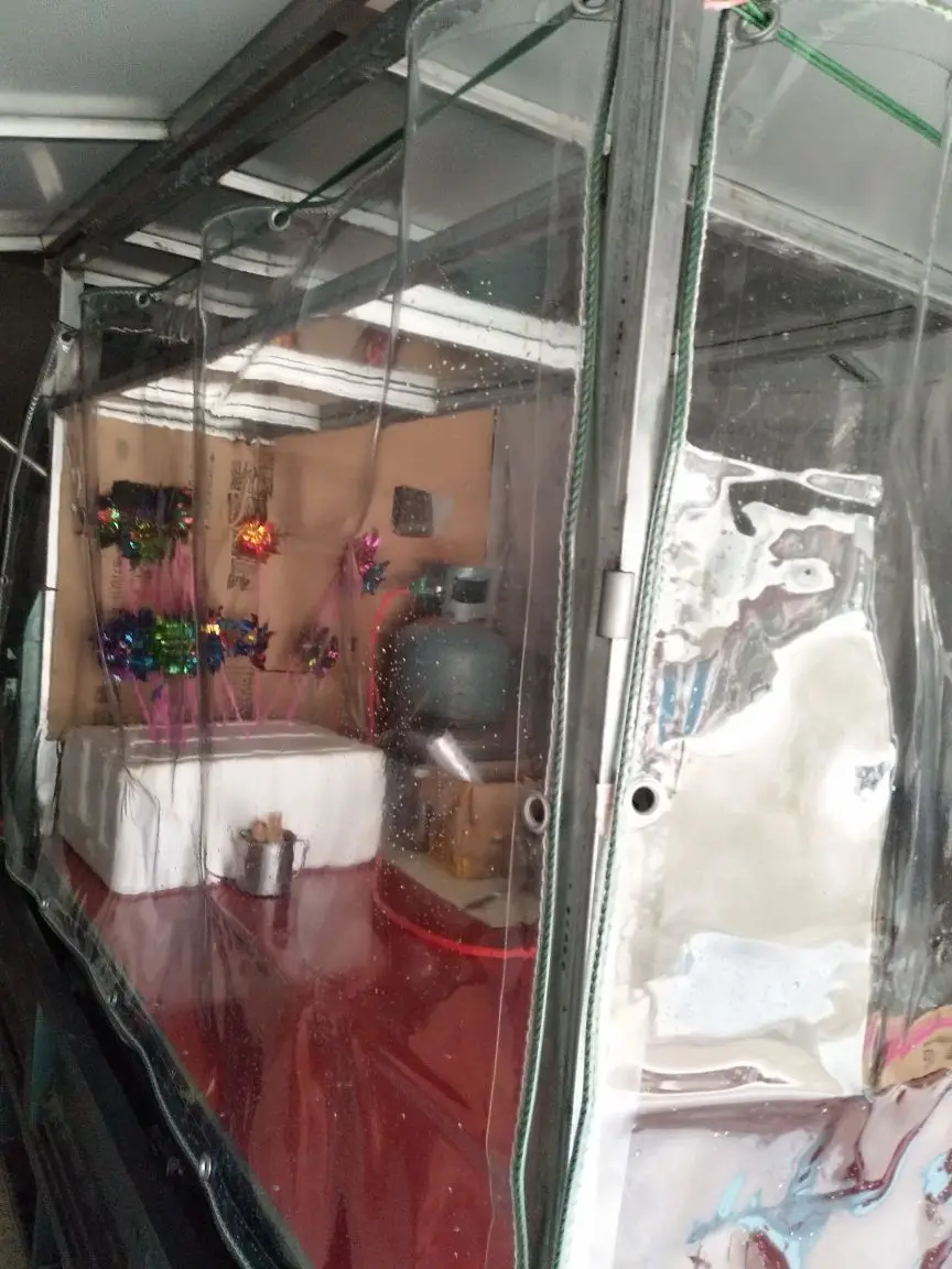 

Thickest style Customize 1.4mX2m full transparent cover,waterproof trap, transparent rain material.Protective curtain