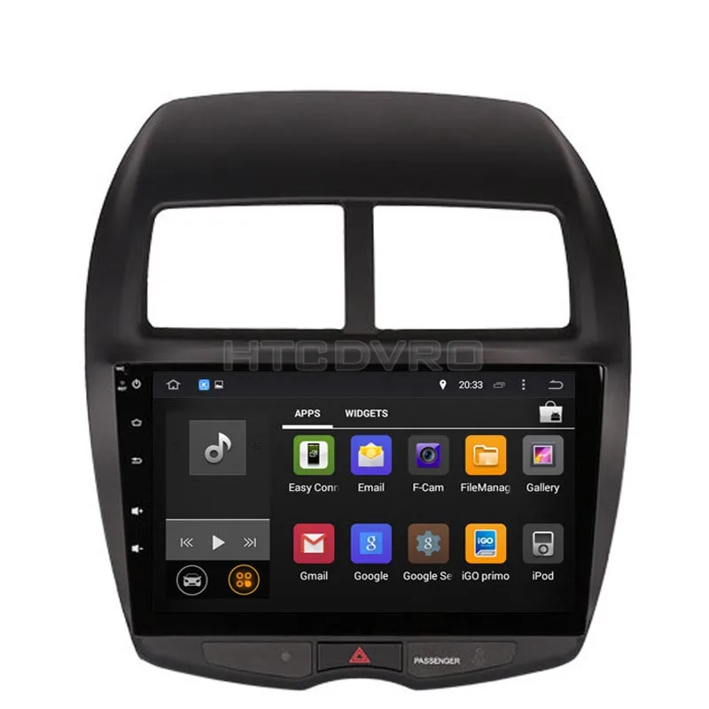 Perfect YMODVHT 10.1inch Octa Core 4GB+32GB Android 9.0 Car DVD Player for Mitsubishi ASX 2007-  Radio Stereo GPS Navigation 2