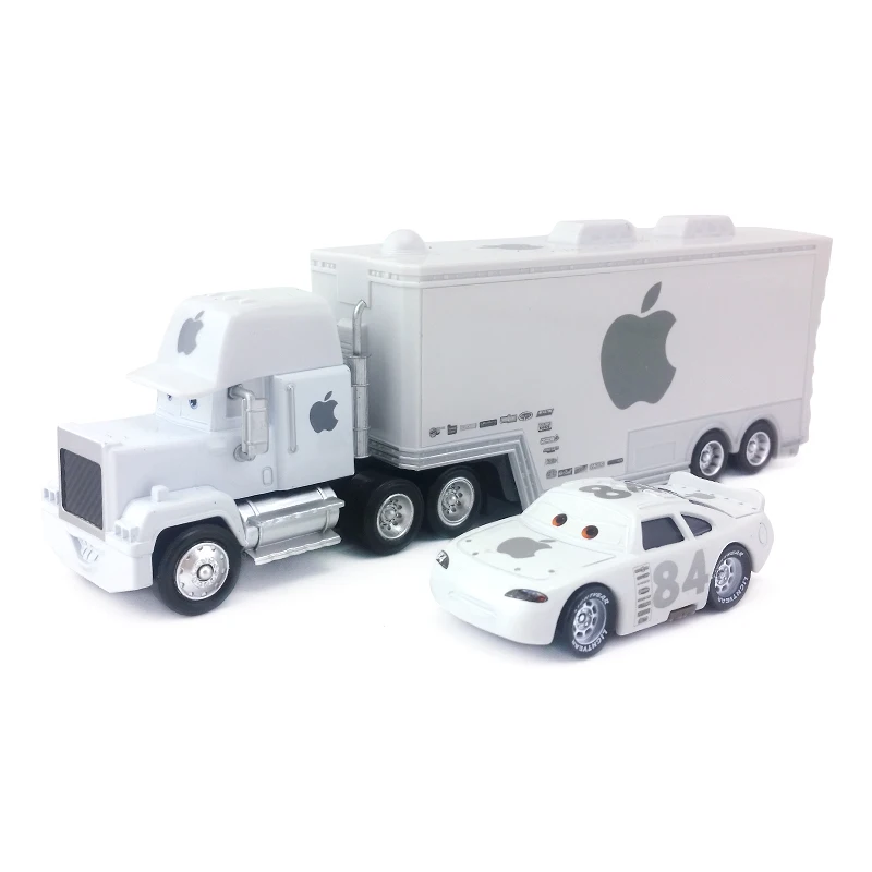 Disney Pixar Cars Mack Uncle & No.84 Icar литой игрушечный автомобиль свободный 1:55 совершенно