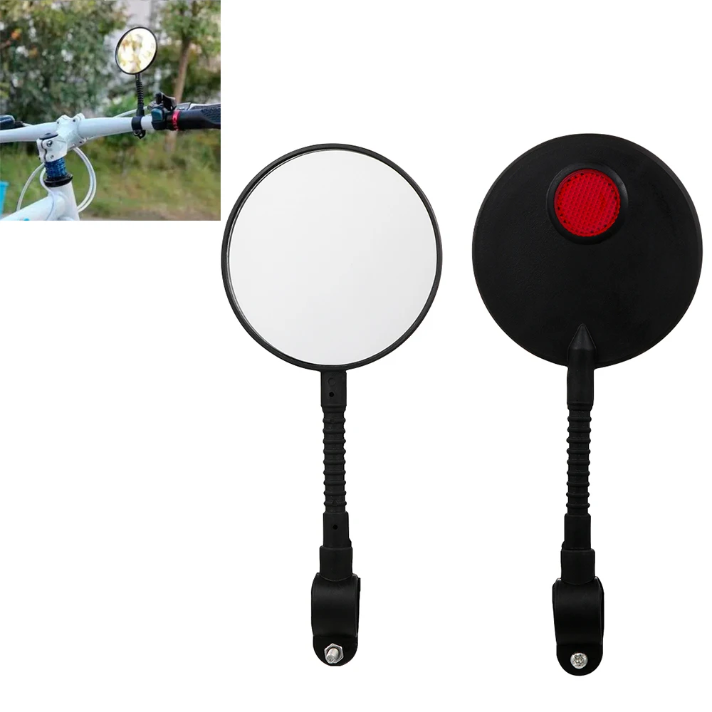 

1 Pcs Bicycle Mirror Bike Rear View Mirror Cycling Handlebar Back Eye Blind Spot Mirror Flexible Safety Rearview Bike Mirrors