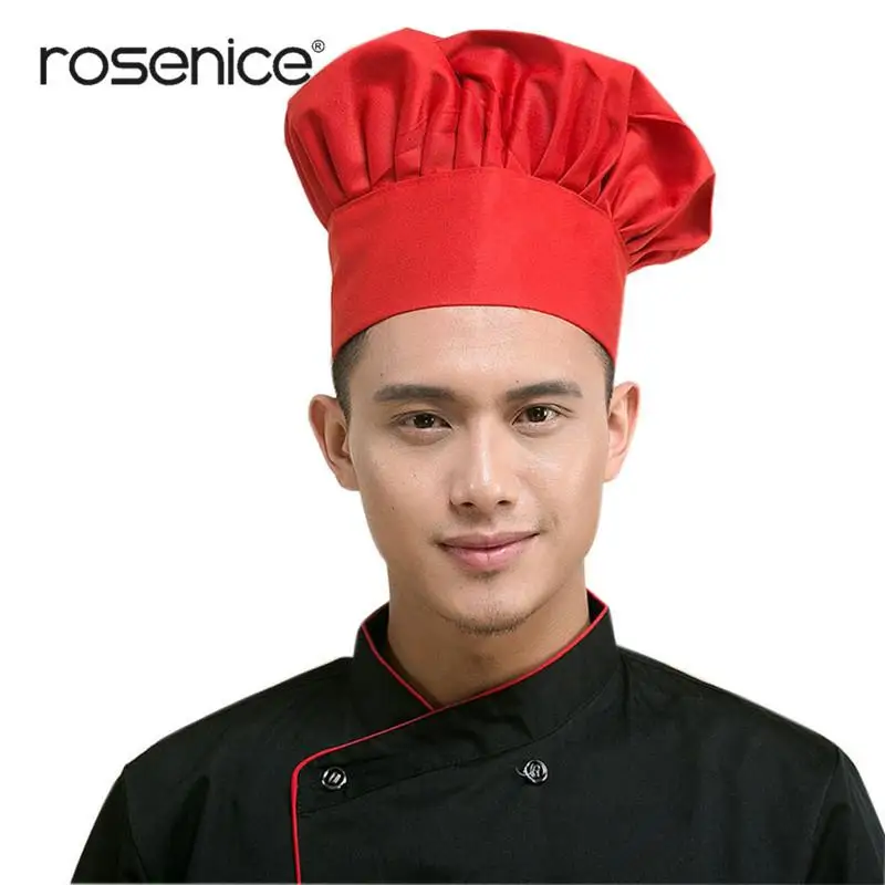 2 Colors Mushroom Hat Kitchen Restaurant Hat Chef Cap Cook Cap for Bar