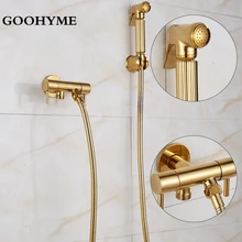 Ретро ручной биде кран Набор античная латунь гигиенические душ