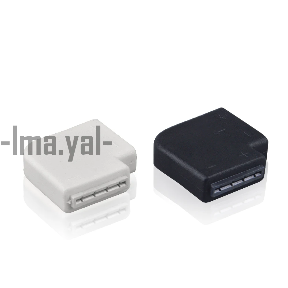 5 шт. без пайки L форма 90 градусов Угловые разъемы rgb 4 pin 2 для 12 в 5050 10 мм ширина