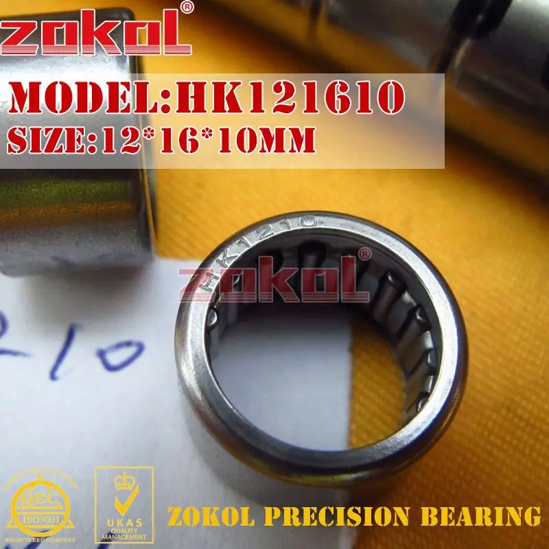 Подшипник ZOKOL HK1208 HK1210 HK1212 Drwan игольчатый подшипник для чашки 12*16*08/10/12 мм|bearing