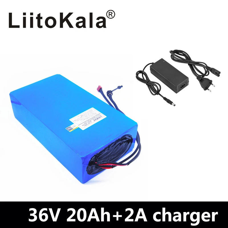 LiitoKala 36 V литиевая батарея 36 V 20AH Электрический велосипед батарея 36 V 1000 W скутер батарея с 30A BMS и 42 V 2A зарядное устройство