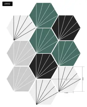 

Self-adhesive Wallpaper Hexagon Tiles sticker PVC Waterproof for Kitchen Bathroom living room DIY