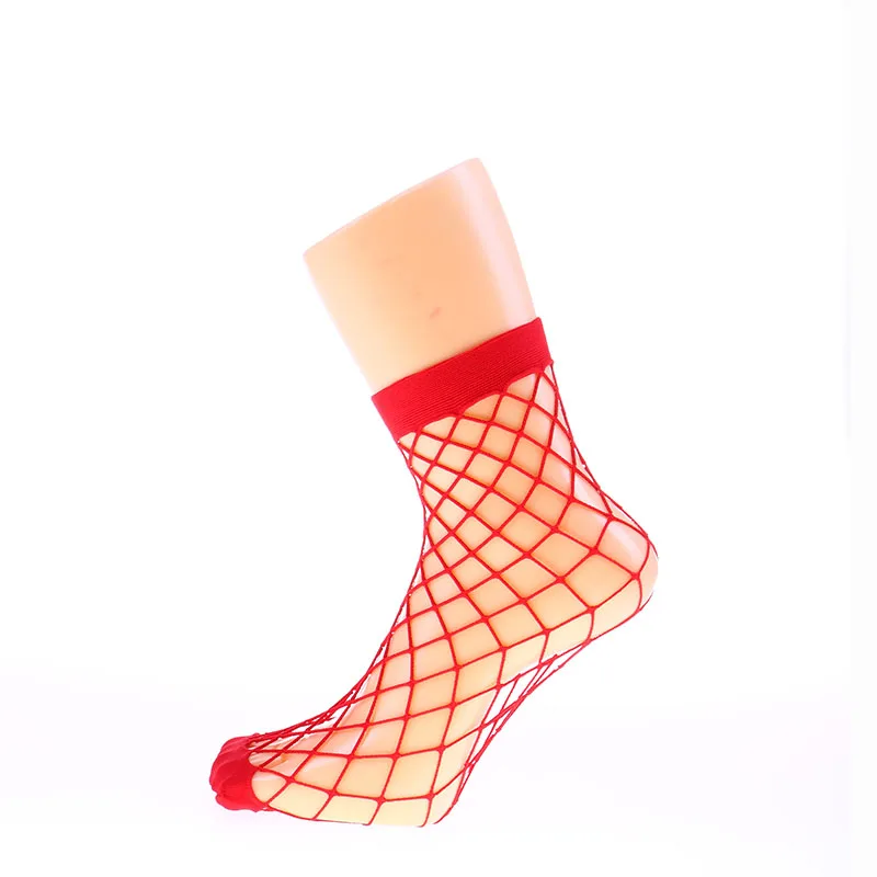 7 цветов. Шикарные уличные Женские Дышащие сетчатые носки в стиле Харадзюку карамельного цвета. Сексуальные сетчатые носки с вырезами, женские милые сетчатые носки - Цвет: red L net