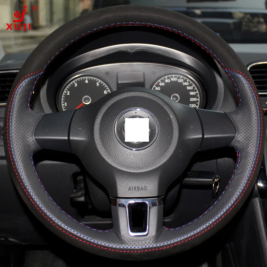 Price Match App >> XuJi Black Red Genuine Leather Suede Steering Wheel Cover for Volkswagen Golf 6 Mk6 VW Polo ... Price Match App >> XuJi Black Red Genuine Leather Suede Steering Wheel Cover for Volkswagen Golf 6 Mk6 VW Polo ...