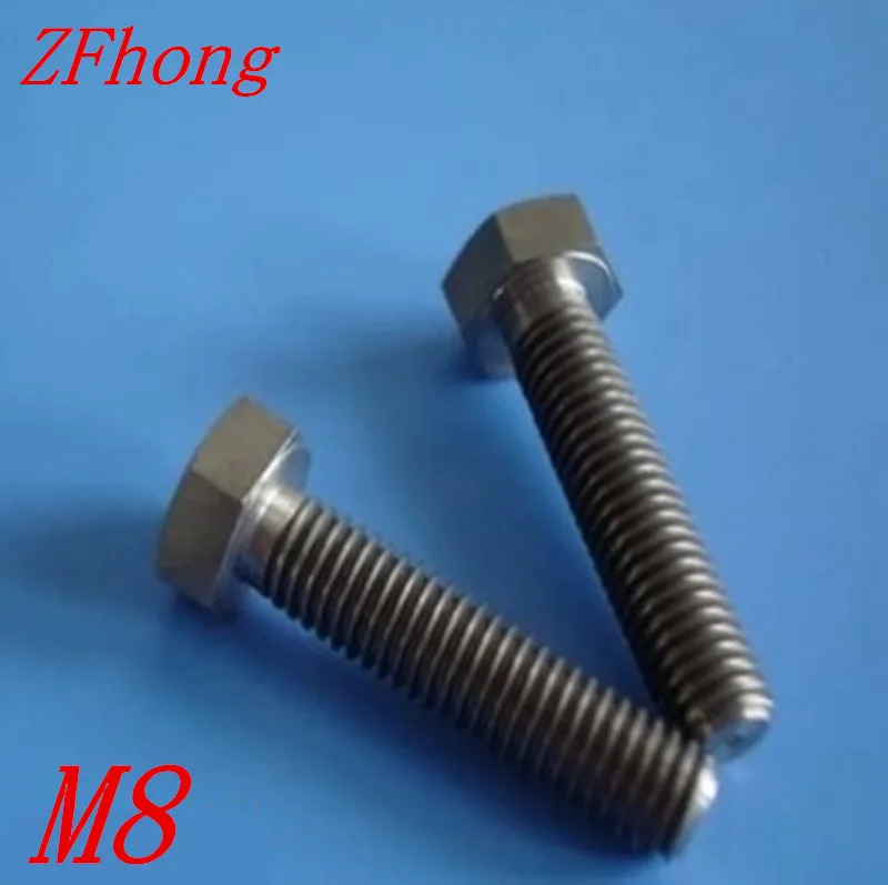 20, 25, 30, 35, 40 mm M8 Titanium DIN 6921 Hex Head Flange Bolt Fastener
