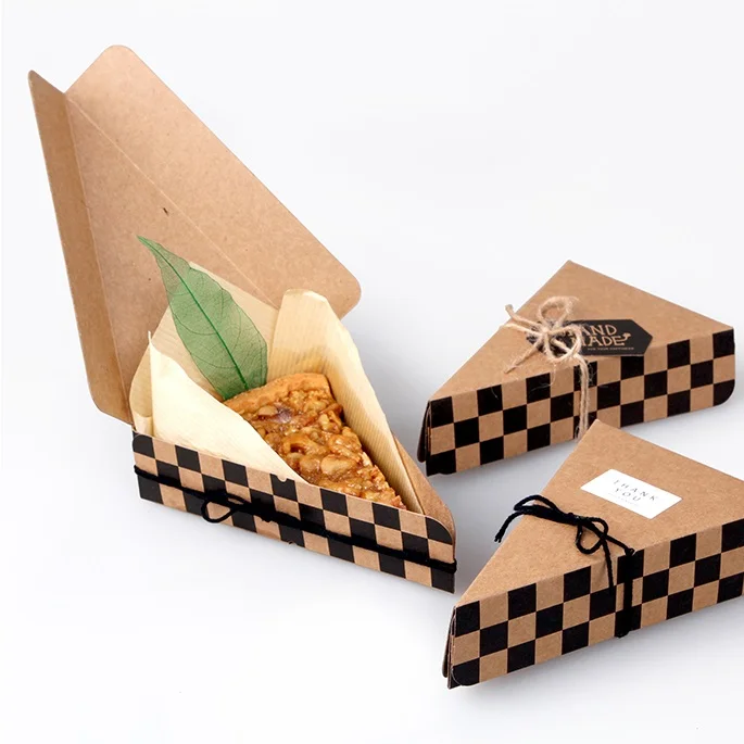 

8.5*13.5*3.3cm 10 Pcs black Kraft Paper Box Wedding Candy Gift Christmas Party pie pizza cheese Storage Boxes Gift Packing