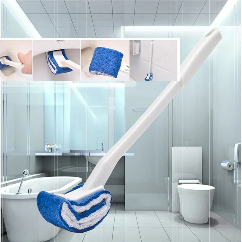 

4 Colors Plastic Long Handle Toilet Brush Bathroom Toilet Scrub Cleaning Brush Lavatory Brush Household Cleaning Tools