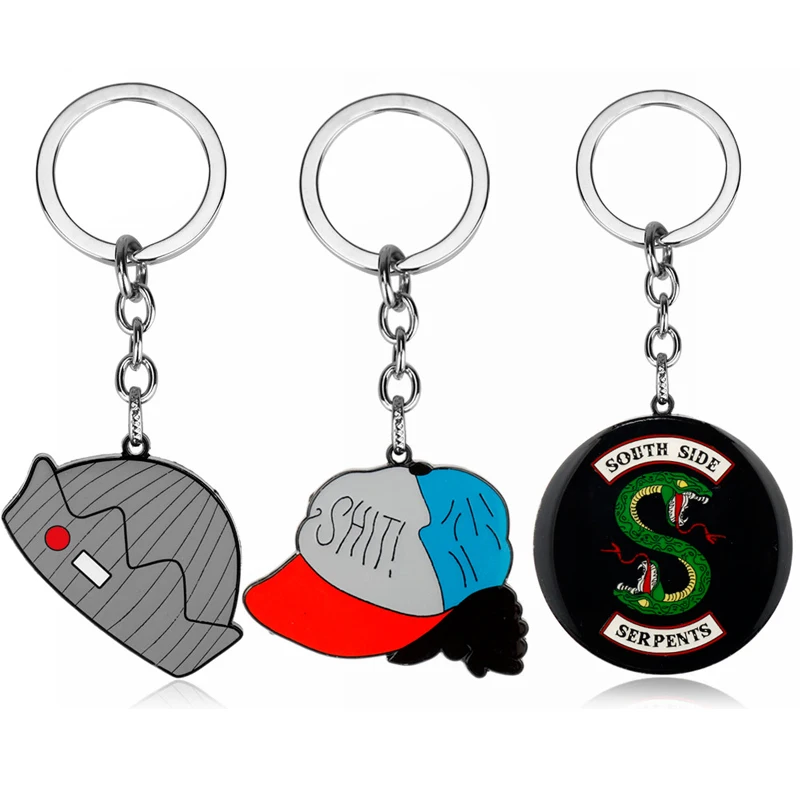 

Riverdale Logo Keychain enamel Metal Pendant Key Ring Movie Jewelry Trinket Keyholder