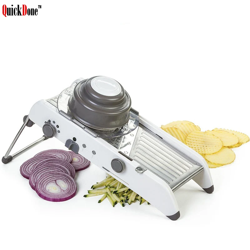 

QuickDone Manual Vegetable Mandoline Slicer Carrot Grater Adjustable Julienne Shredder Slicer Cutter kitchen Accessories CKC1075