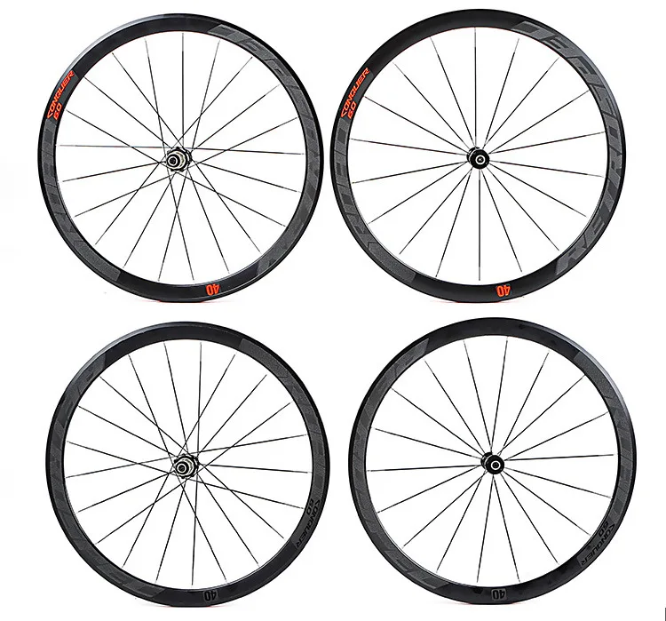 rolamento rodado raios planos corrida de 40mm jantes 700c com anti-cursor