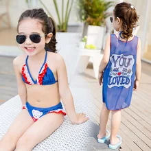 Детский купальный костюм для девочек; коллекция года; одежда для купания; детское бикини; одежда для детей; Новинка; Одежда для девочек с милыми животными из полиэстера; Sierra Surfer