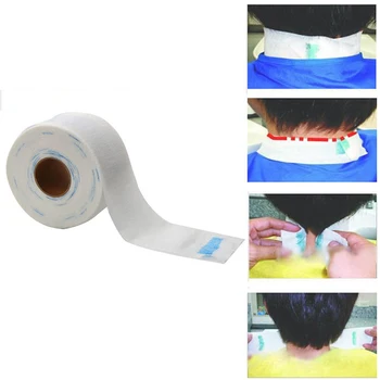 

2019 Professional Disposable Stretchy Disposable Neck Paper Roll for Barber Waterproof Salon Hairdressing Hair Styling Tools