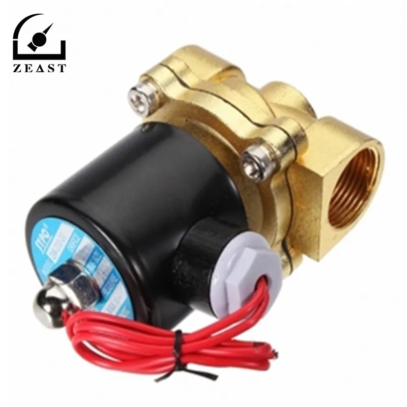 Brass DC 24V 1/2inch Electric Water Air Fuels Gas Solenoid