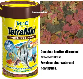

TetraMin tropical fish food float staple flakes canister feeder aquarium aitum angelfish discus pet supplies small fish food