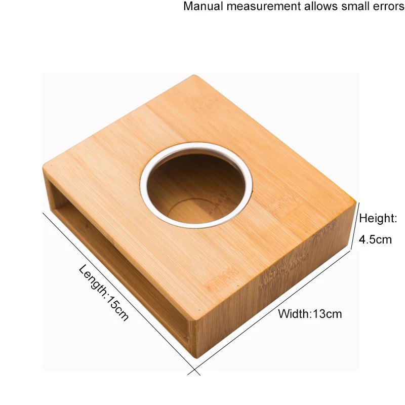 Бамбуковый держатель свечи стеклянный цветочный чайник обогрев грелка база чайник подставки Кофе воды Ароматические колба для подогрева чая изоляции полка