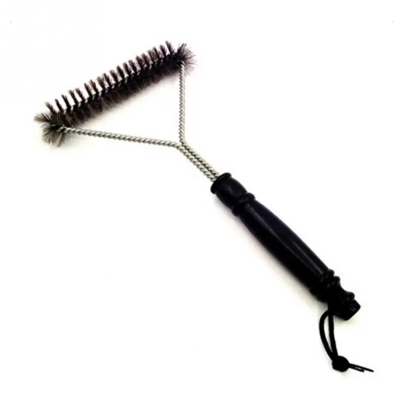 Non stick Steel Barbecue BBQ Grill Brush Stainless Steel Wire Bristles